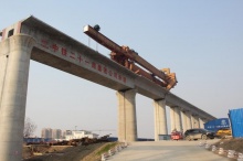 中鐵二十一局集團路橋工程有限公司 公司動態(tài) 亳州梁場全線率先完成箱