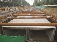 天都路雙體箱涵施工